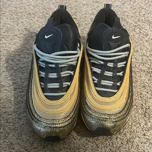 Nike Women Black and Gold Sneakers